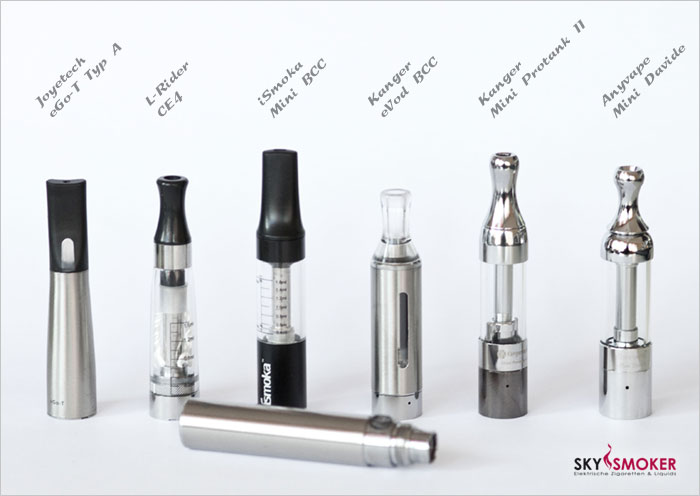 Clearomizer und Glassomizer mit eGo Gewinde