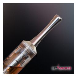Long Drip Tip silber Edelstahl