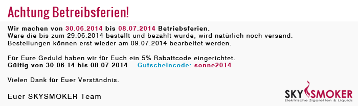 Betriebsferien von 01.04.2014 bis 04.04.2014